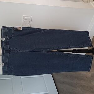 Karen Scott Size XXL Pull On Regular Fit Striaght Leg Jeans